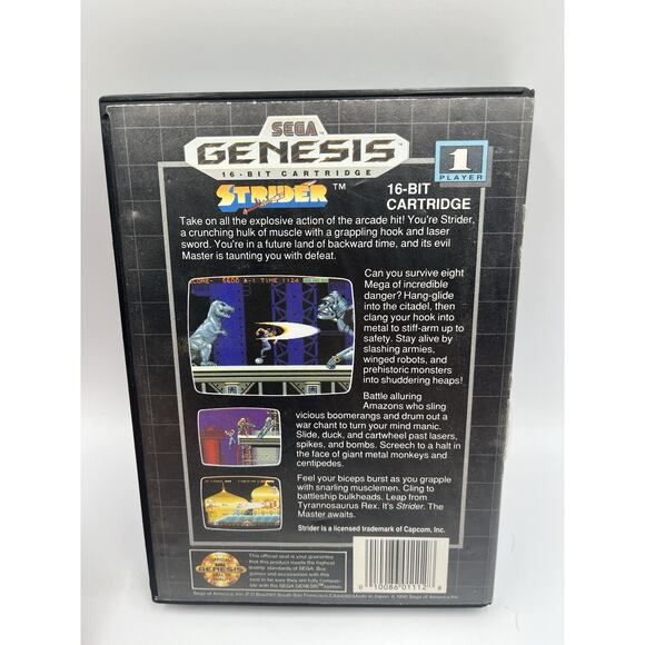 Strider Video Game SEGA Genesis Tested Working CIB W/manual 1990 - Picture 4 of 8